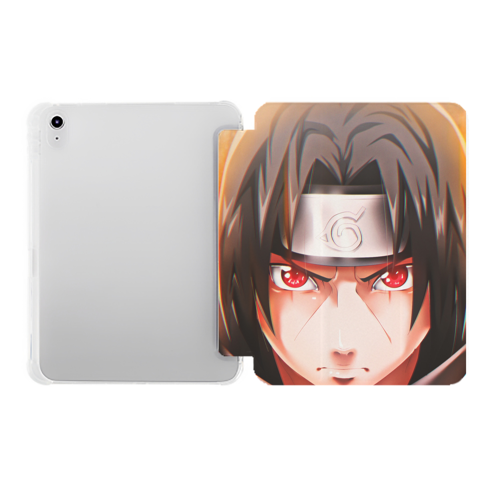 （画像用） NARUTO -ナルト- NARUTO -ナルト- 疾風伝 IPad ケース ペン収納付き 三つ折りスタンド PUレザー×シリコン 対応機種9.5/10.5/10.9インチ